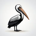 Colorful Caricature Pelican Bird Icon Vector Illustration Royalty Free Stock Photo