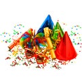 Colorful carnival and birthday party decoration Royalty Free Stock Photo