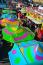 Colorful Carnival Tents on Midway