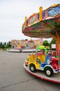 Colorful carousel at luna park