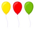 Colorful cartoon baloon set