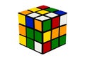 Rubiks cube colorful cartoon illustration Royalty Free Stock Photo