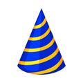 Colorful cartoon striped party hat