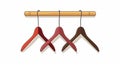 Colorful Cartoon Style Hanger With Three Racks - Illustration