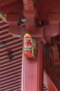 Colorful carved Baku or Zoubana(Dream Eater Tapir) at Senso-ji Kannon temple Main Hall (Honden)