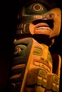 Colorful Carved Wooden Totem Royalty Free Stock Photo