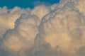 Colorful cascading storm clouds that look unnatural