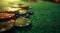 The colorful casino chips.AI generated image Royalty Free Stock Photo