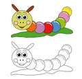 Colorful caterpillar Royalty Free Stock Photo