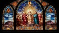 colorful catholic stained glass