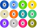Colorful CD background Royalty Free Stock Photo