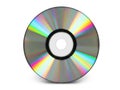 Colorful cd disc isolated on white background Royalty Free Stock Photo