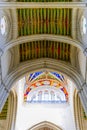 Colorful Ceiling of Cathedral of Almudena Royalty Free Stock Photo