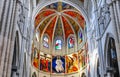 Colorful Ceiling of Cathedral of Almudena Royalty Free Stock Photo