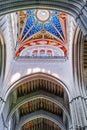 Colorful Ceiling of Cathedral of Almudena Royalty Free Stock Photo