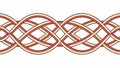 Colorful Celtic Knot Border Design Element, vector design Generative AI Royalty Free Stock Photo