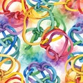 Colorful Celtic Knots Pattern Design Element Royalty Free Stock Photo