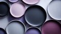 Colorful ceramic plates set Royalty Free Stock Photo