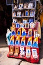 Colorful ceramic souvenirs,Chefchaouen, Morocco Royalty Free Stock Photo