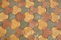 Colorful ceramic tile floor background Royalty Free Stock Photo