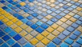 Colorful ceramic tile pattern on the floor for background and texture. Royalty Free Stock Photo