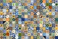 Collage of ceramic tiles from Portugal