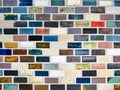 Colorful ceramic Tiles Wall pattern Background Royalty Free Stock Photo