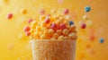Colorful Cereal Explosion Royalty Free Stock Photo