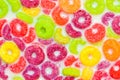 Colorful cereal and milk background Royalty Free Stock Photo