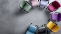 Colorful chairs arranged in a circle for group activities in an office Royalty Free Stock Photo