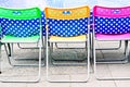 Colorful chairs Royalty Free Stock Photo