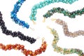 The colorful of Chakra stone bracelets