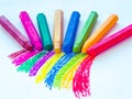 Colorful chalk pastels Royalty Free Stock Photo