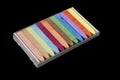 Colorful chalk pastels isolated on black Royalty Free Stock Photo