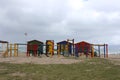 Colorful changing rooms in St James beach Muizenberg Cape Town south Africa