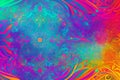 Colorful Chaos Abstract Wallpaper Design.AI Generated
