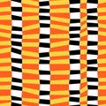 Colorful chaotic striped geometric seamless pattern, vector