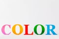 colorful character of the word color