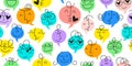 colorful chat bubble seamless pattern Vector illustration.