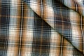 Colorful checkered shirt as background texture, multicolored fab Royalty Free Stock Photo