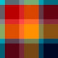 Colorful checkered tartan fabric seamless pattern, vector