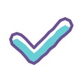 Colorful Checklist Doodle Icon