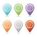 Colorful Checkpoint Icon Website Set vector design illustration