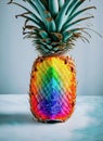 colorful cheerful pineapple