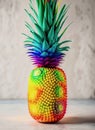 colorful cheerful pineapple