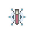 Colorful chemistry icon