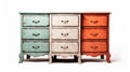 Colorful Chest Of Drawers In French Countryside Style