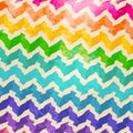 Colorful Chevron Wave Ikat Pattern Royalty Free Stock Photo