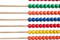 Colorful child abacus detail