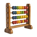 Colorful Children Abacus on Transparent Background - Ai Generated Royalty Free Stock Photo